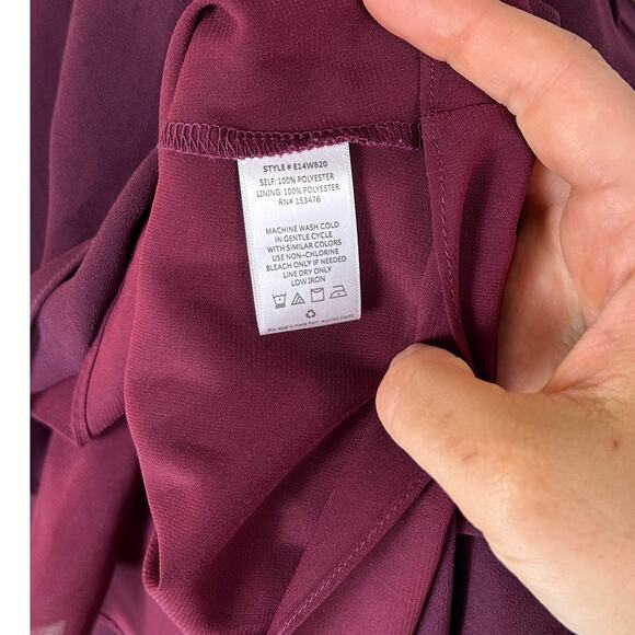 Alison Joy Women's Size M Purple Lightweight Blouse Baby Doll Blouse #0376 - Picture 2 of 10